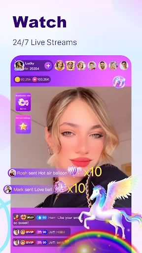 img/screenshots/1089836344-1.webp BuzzCast - Live Video Chat App screenshot 1