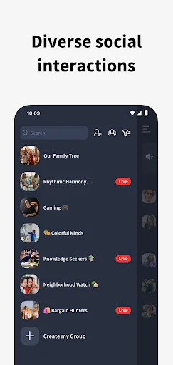 img/screenshots/1580059320-1.webp Fambase: Live & Group Chat screenshot 1