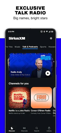 img/screenshots/317951436-3.webp SiriusXM: Music, Sports & News screenshot 3