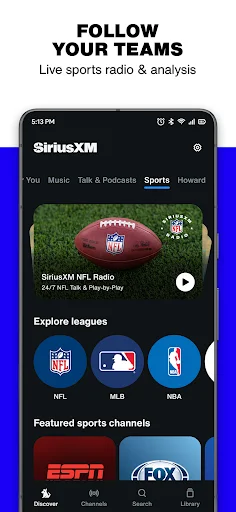 img/screenshots/317951436-4.webp SiriusXM: Music, Sports & News screenshot 4