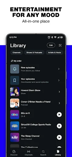 img/screenshots/317951436-6.webp SiriusXM: Music, Sports & News screenshot 6