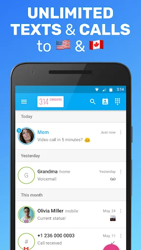 img/screenshots/514485964-1.webp Text Me: Second Phone Number screenshot 1