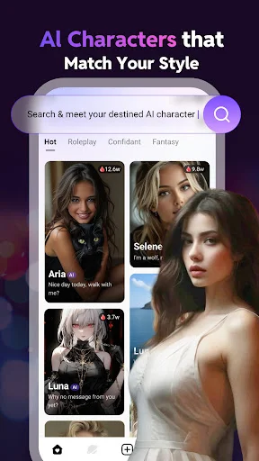 img/screenshots/6450916631-2.webp Linky AI: Chat, Play, Connect screenshot 2