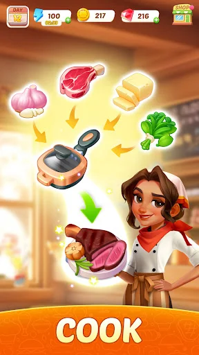 img/screenshots/6618142292-2.webp Flambé: Merge & Cook screenshot 2