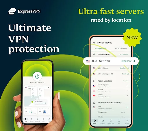 img/screenshots/886492891-1.webp ExpressVPN: VPN Fast & Secure screenshot 1